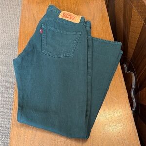 Levi's Men's Teal Straight Jeans